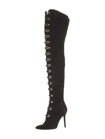 Stella Luna Suede Lace-Up Boots