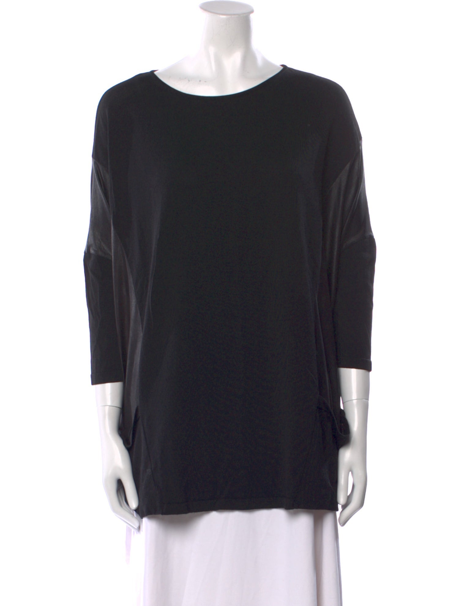 Stella Luna Bateau Neckline Three-Quarter Sleeve Tunic