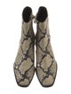 Stella Luna Leather Animal Print Moto Boots