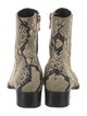 Stella Luna Leather Animal Print Moto Boots