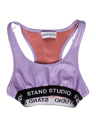 STAND STUDIO Graphic Print Scoop Neck Bodysuit