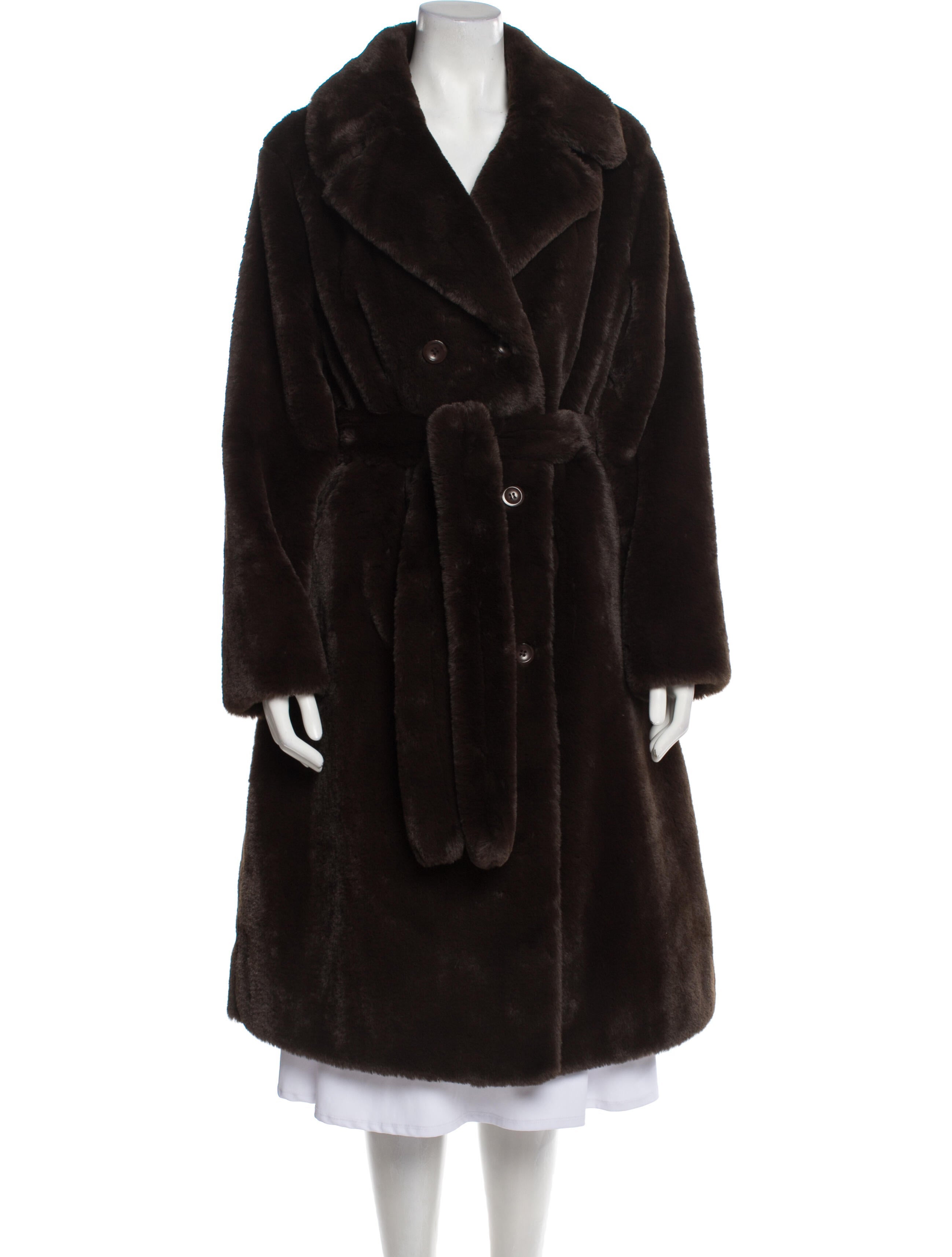 STAND STUDIO Faux Fur Coat