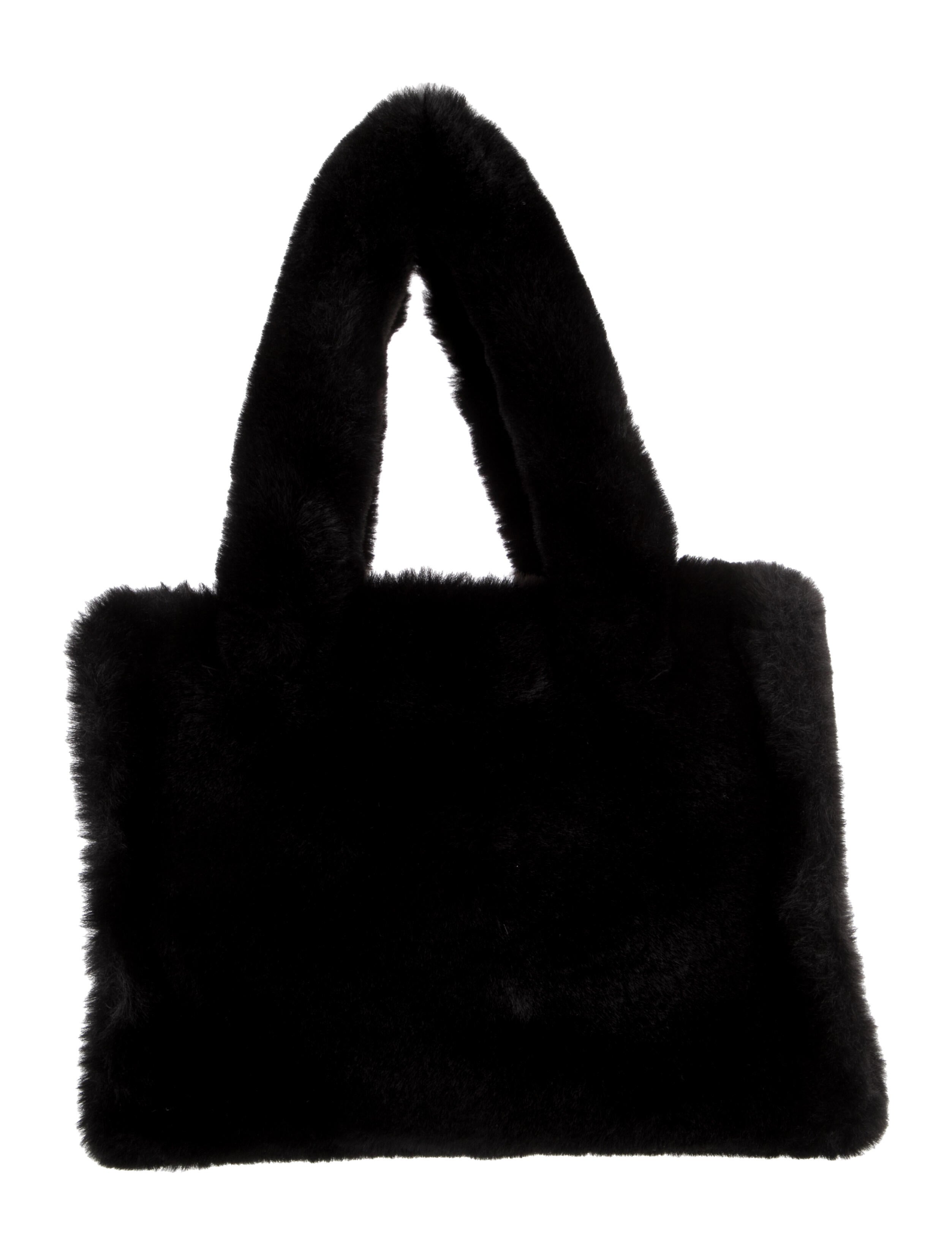 STAND STUDIO Faux Fur Tote Bag Black Totes, Handbags WSTND23391 The RealReal