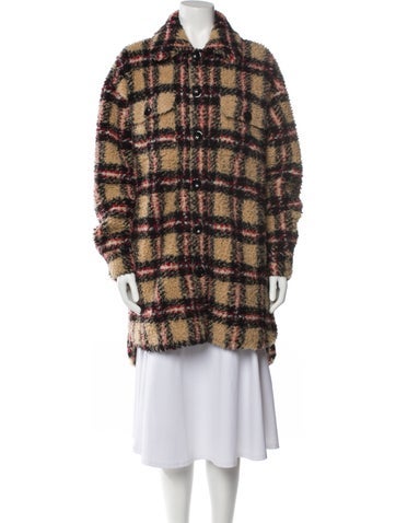 Stand Studio Coats Plaid Print Coat Us4, Fr36 | S