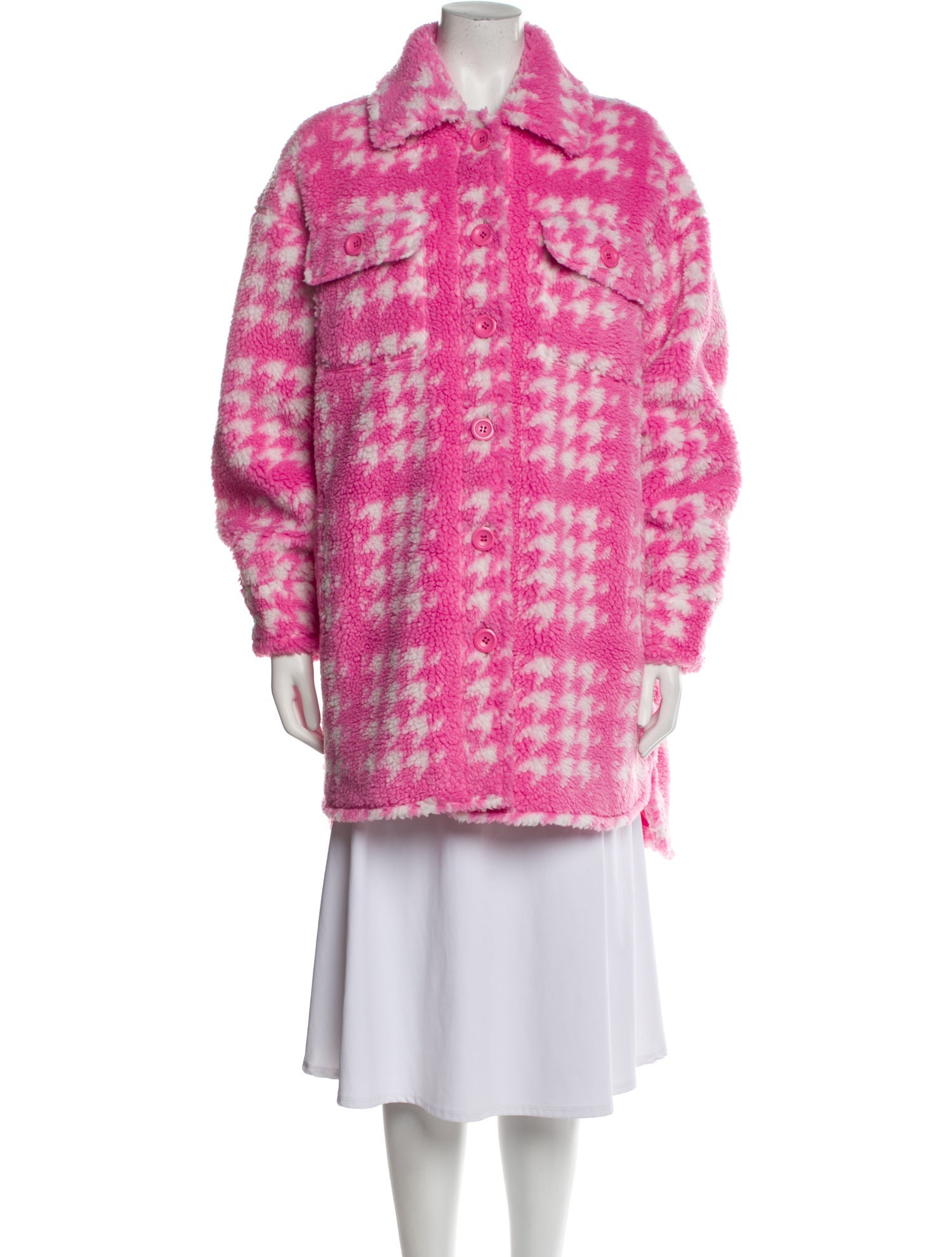 STAND STUDIO Houndstooth Print Coat w/ Tags