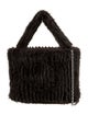 STAND STUDIO Fur Top Handle Bag