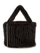 STAND STUDIO Fur Top Handle Bag