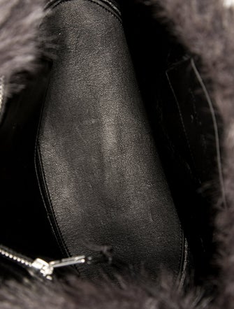 STAND STUDIO Fur Top Handle Bag