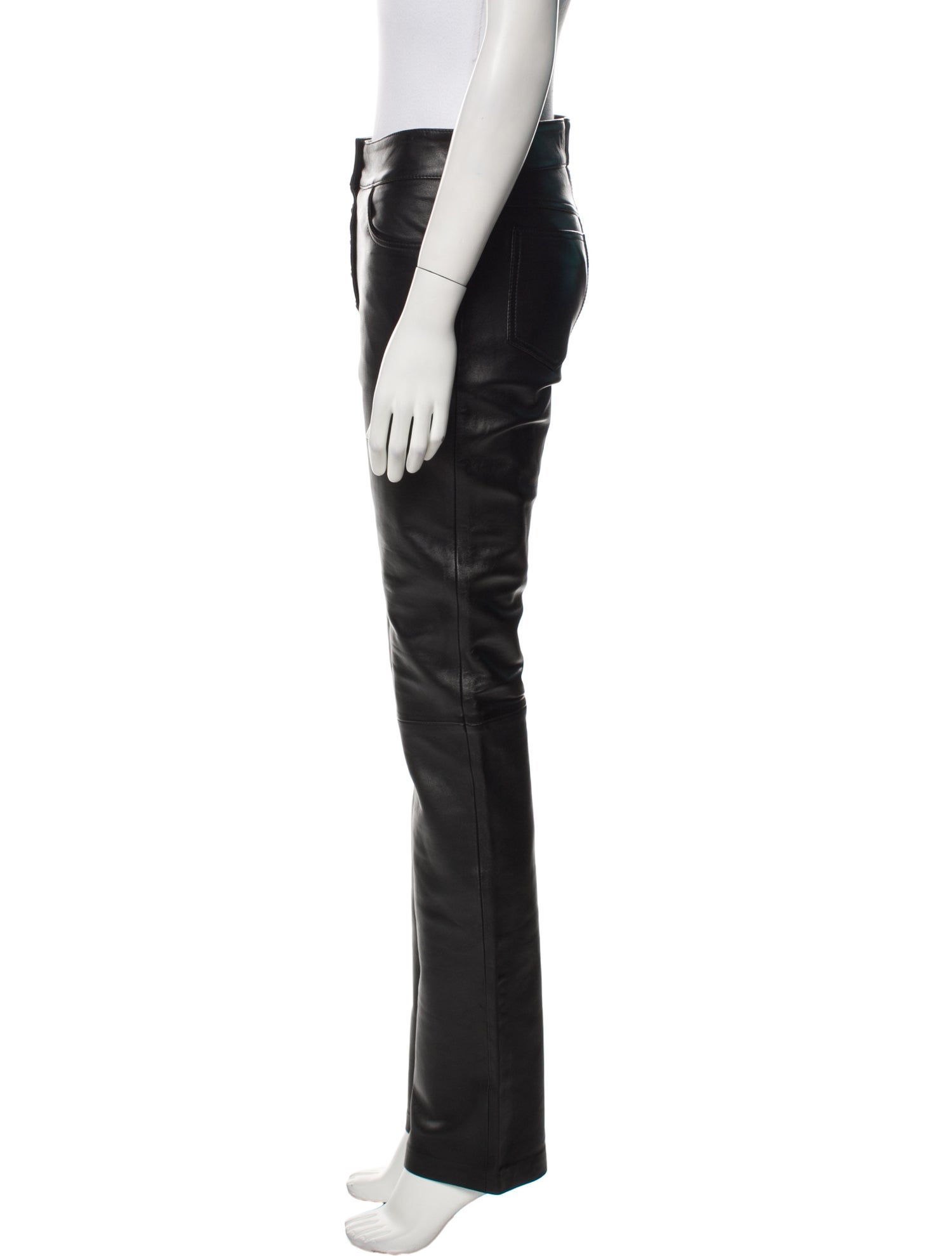 STAND STUDIO Lamb Leather Straight Leg Pants