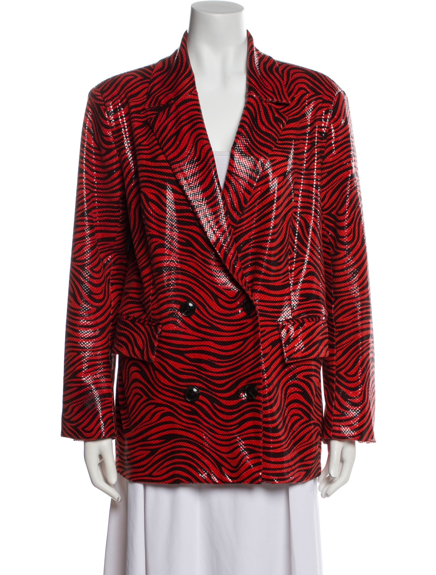 STAND STUDIO Animal Print Blazer