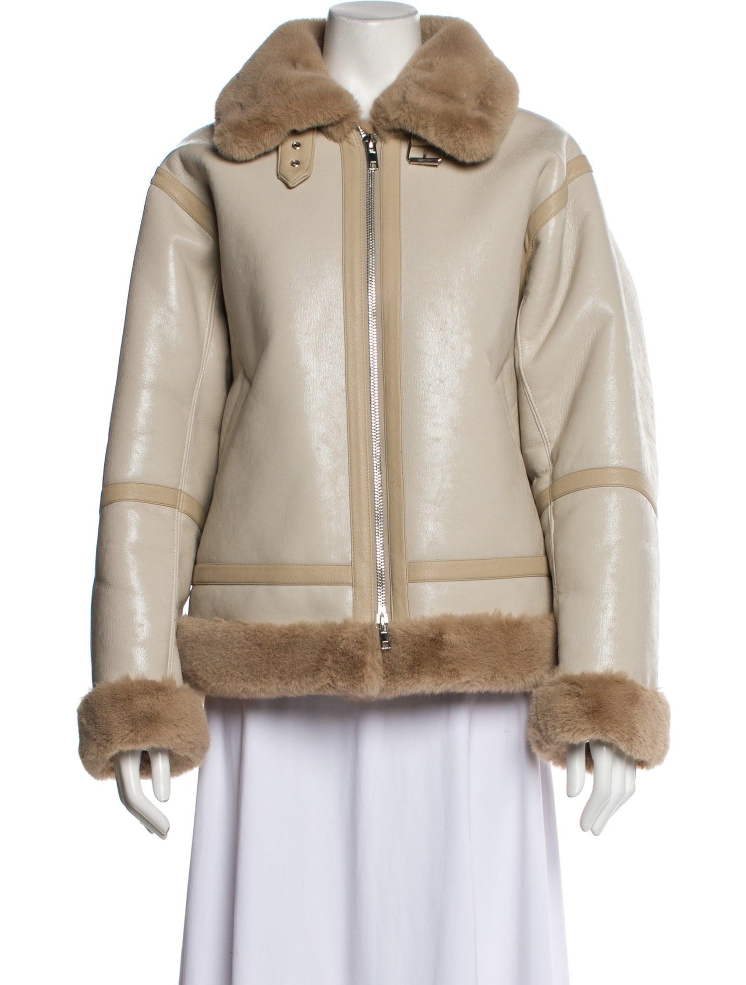 STAND STUDIO Faux Fur Jacket