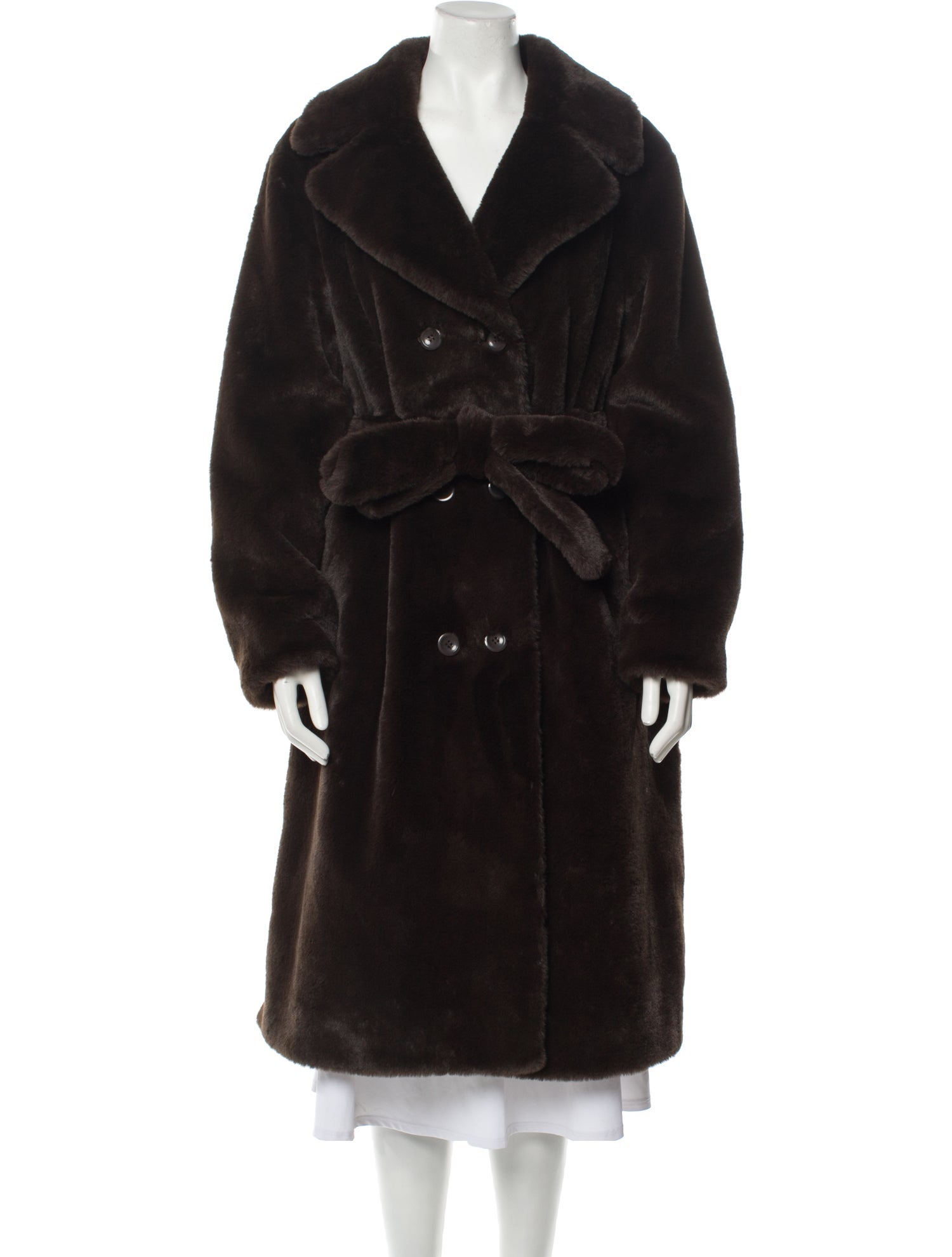 STAND STUDIO Faux Fur Coat