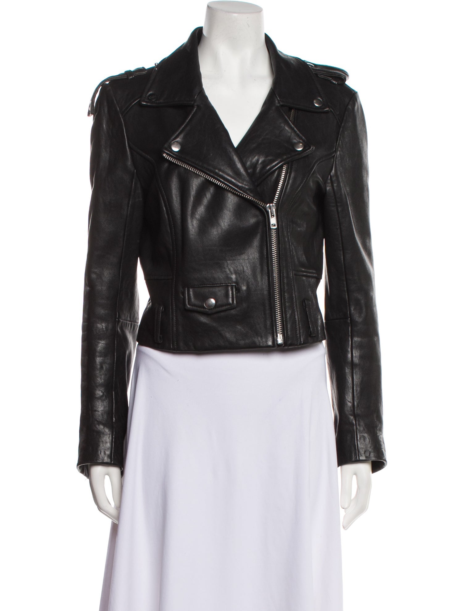 STAND STUDIO Leather Biker Jacket