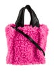 STAND STUDIO Shearling Top Handle Bag