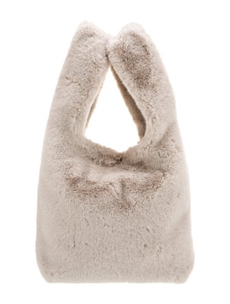 STAND STUDIO Fur Top Handle Bag