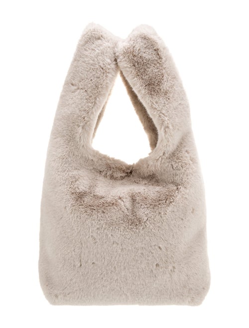 STAND STUDIO Fur Top Handle Bag