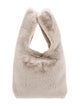 STAND STUDIO Fur Top Handle Bag