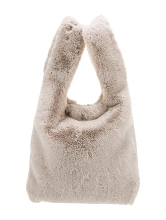 STAND STUDIO Fur Top Handle Bag
