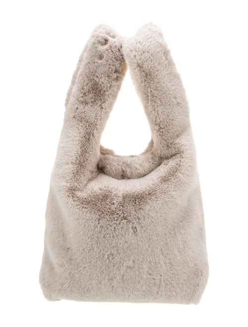 STAND STUDIO Fur Top Handle Bag