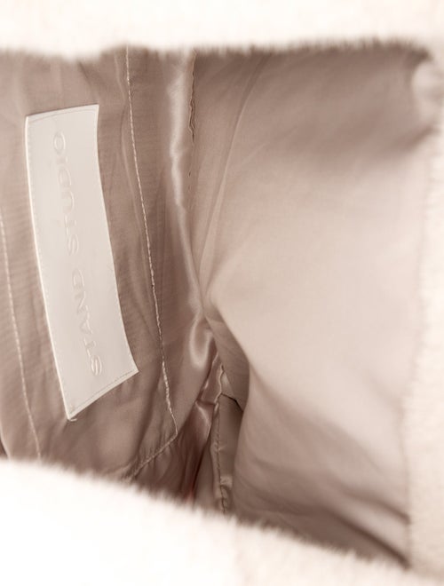 STAND STUDIO Fur Top Handle Bag