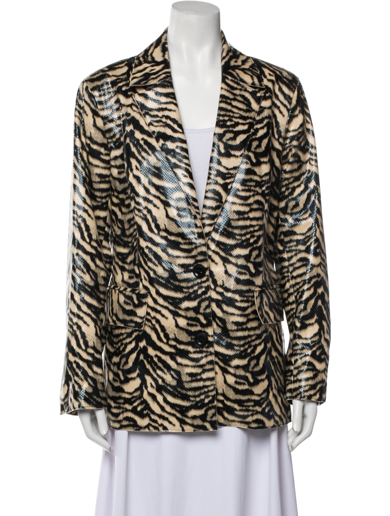 STAND STUDIO Animal Print Blazer