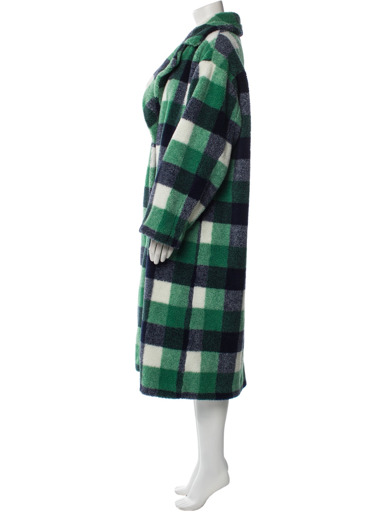 STAND STUDIO Plaid Print Peacoat