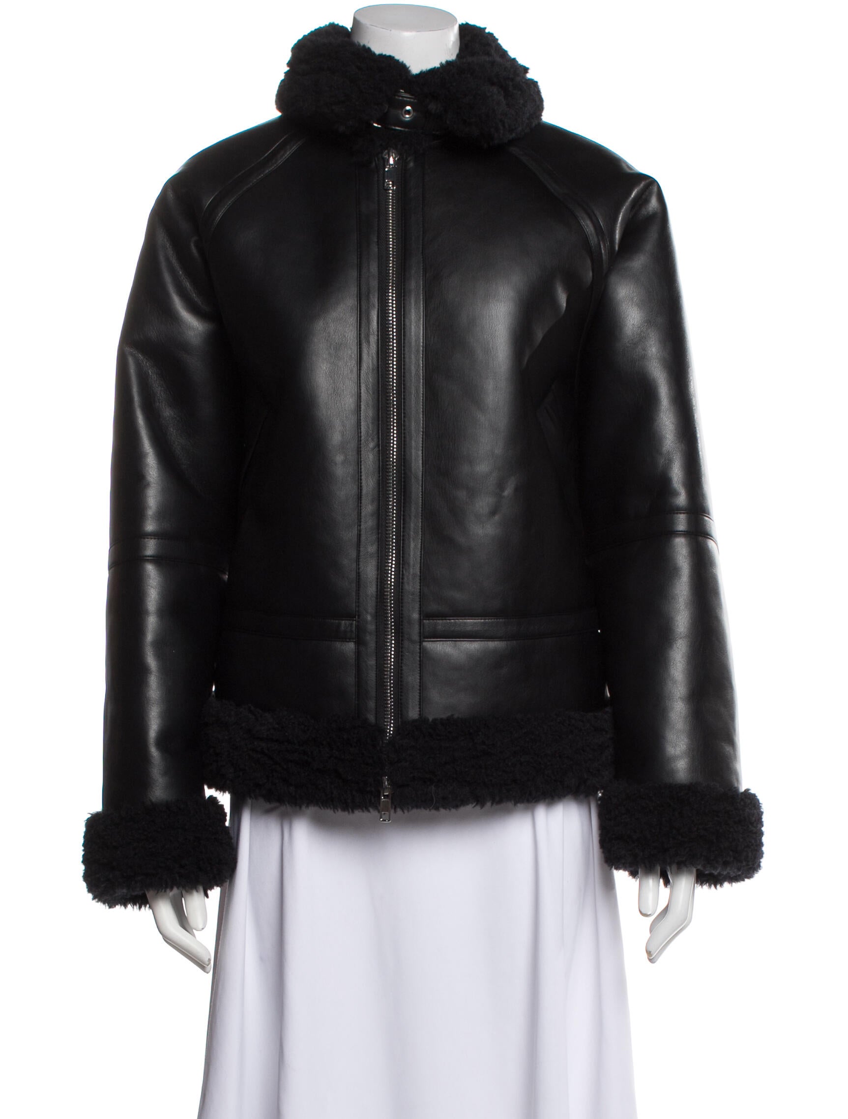 STAND STUDIO Faux Fur Jacket