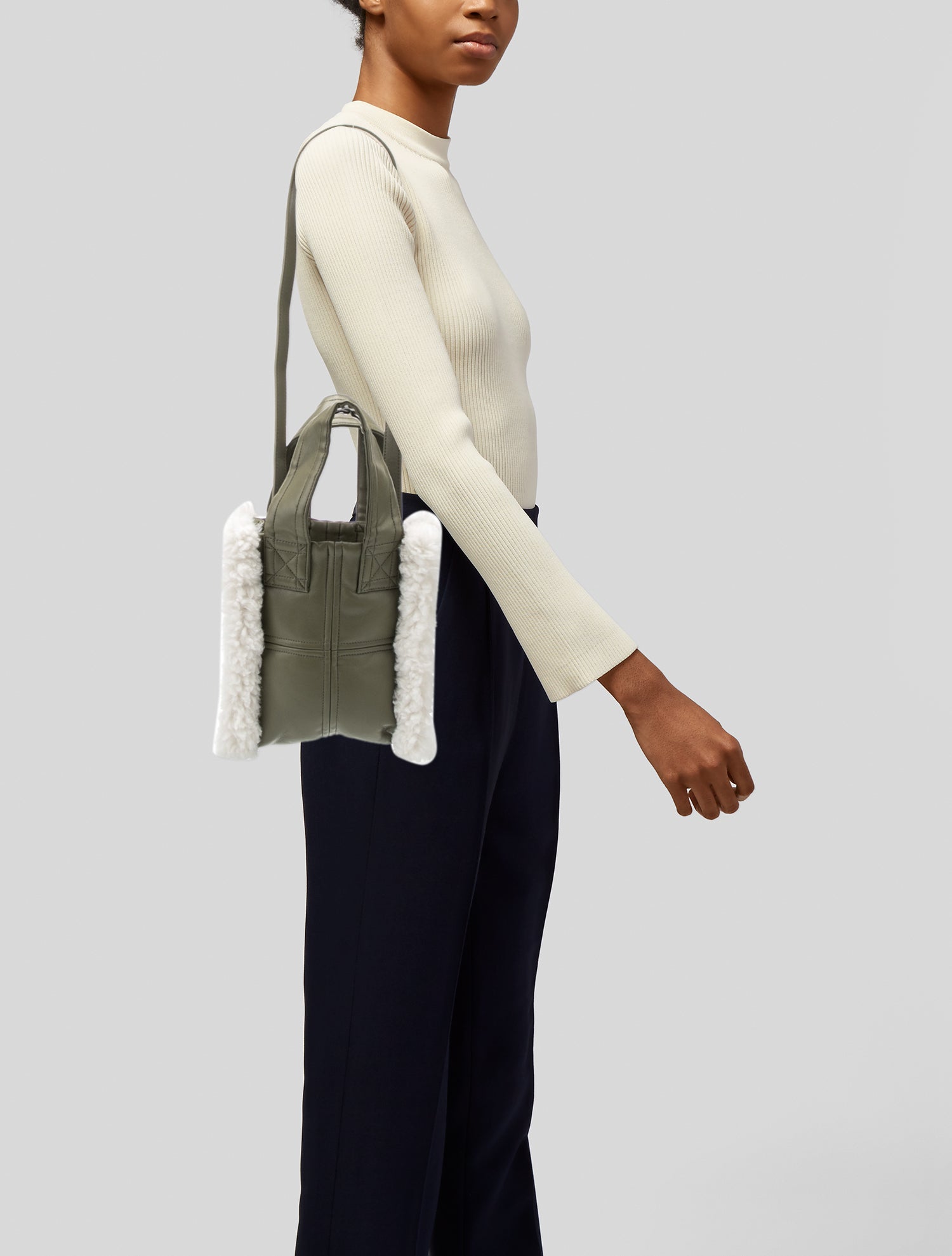 STAND STUDIO Leather Top Handle Bag