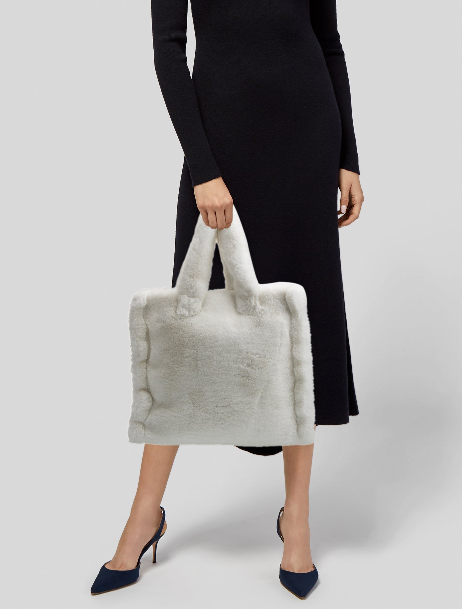 STAND STUDIO Faux Fur Weekender Bag w/ Tags