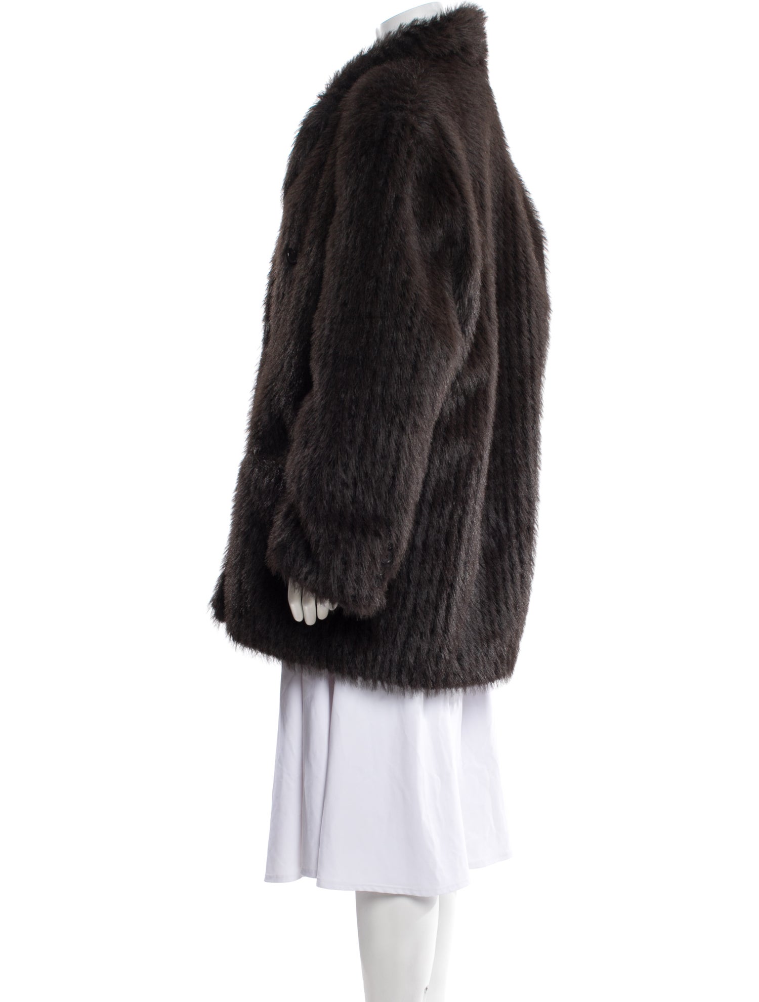 STAND STUDIO Faux Fur Coat