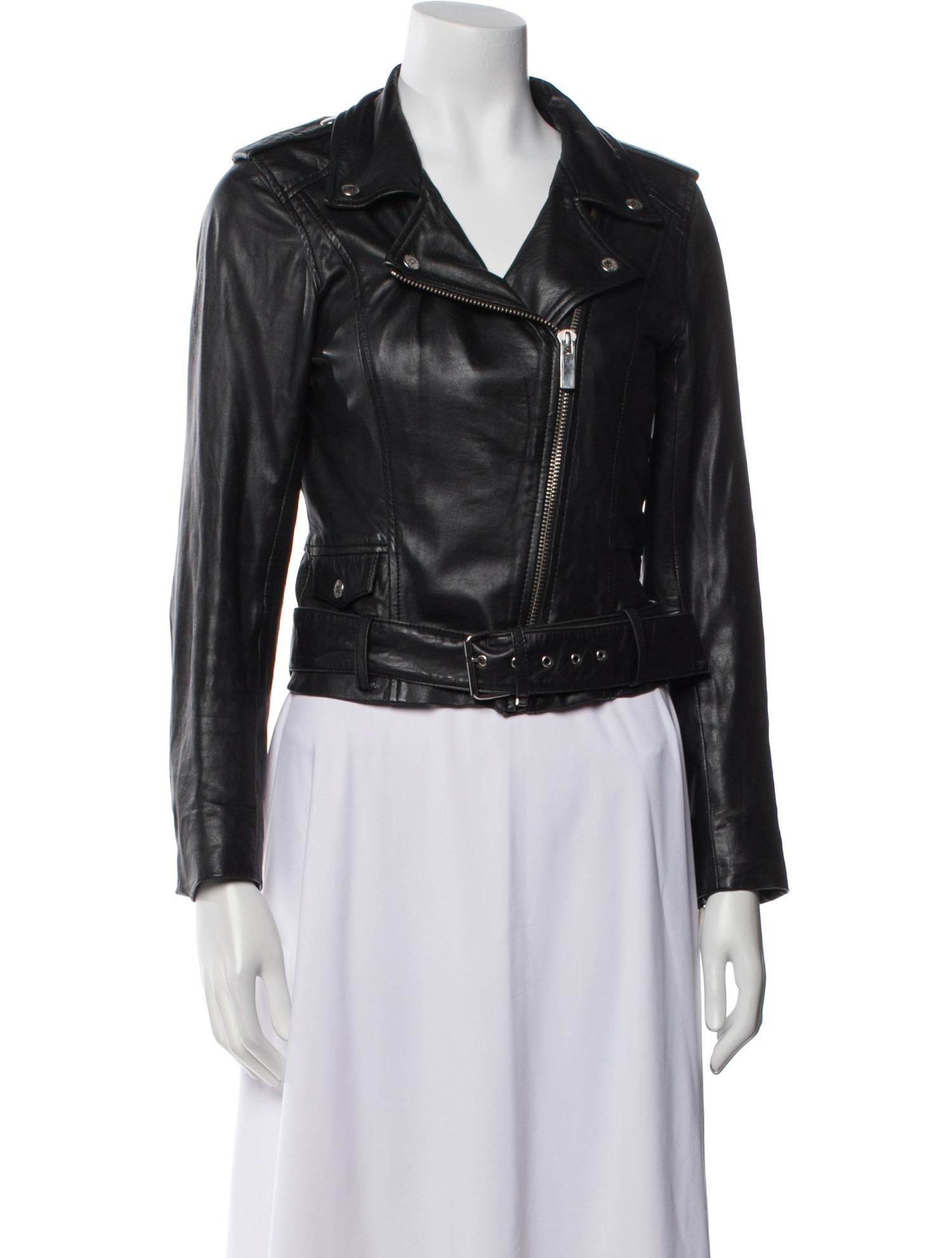 STAND STUDIO Leather Biker Jacket
