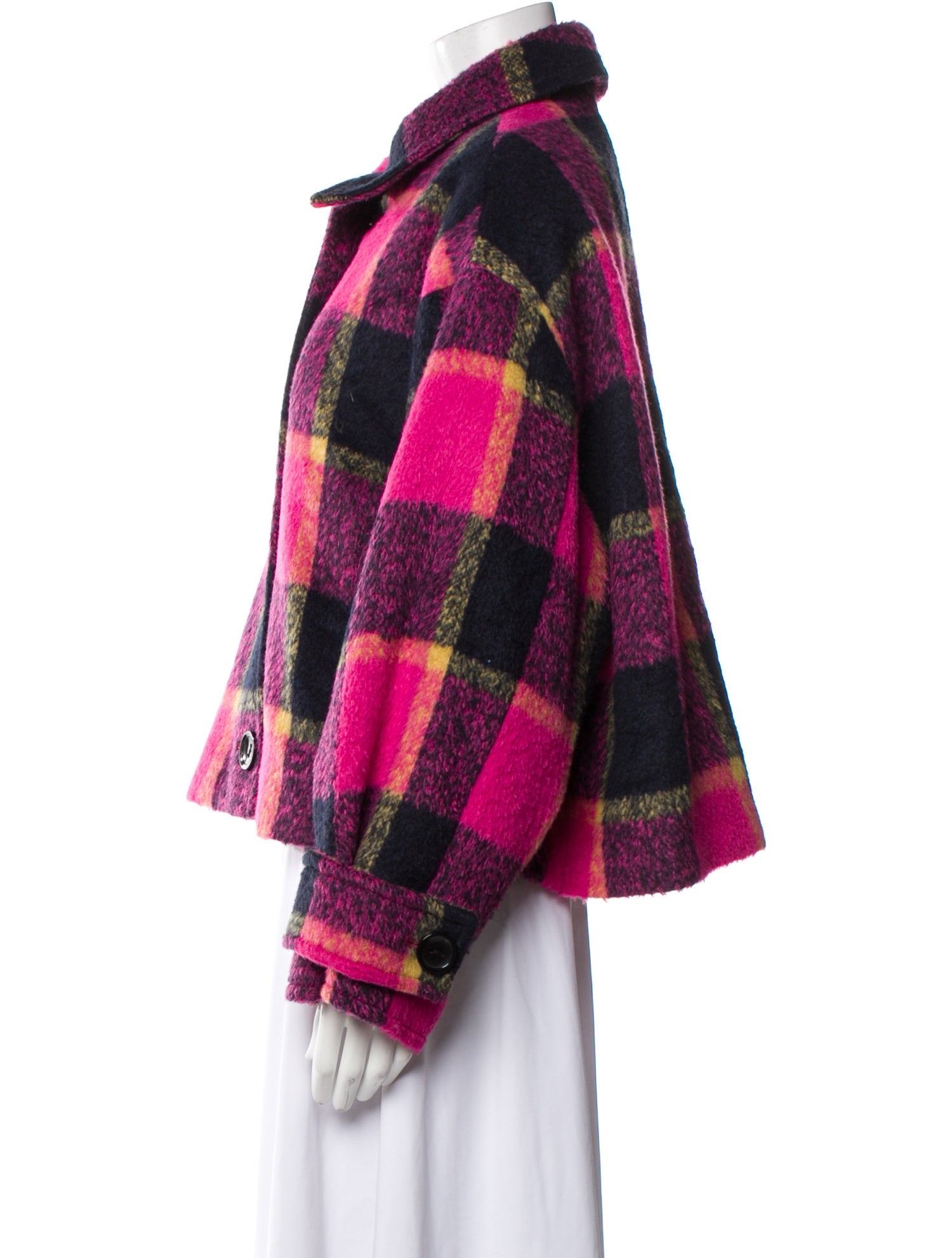 STAND STUDIO Plaid Print Jacket w/ Tags