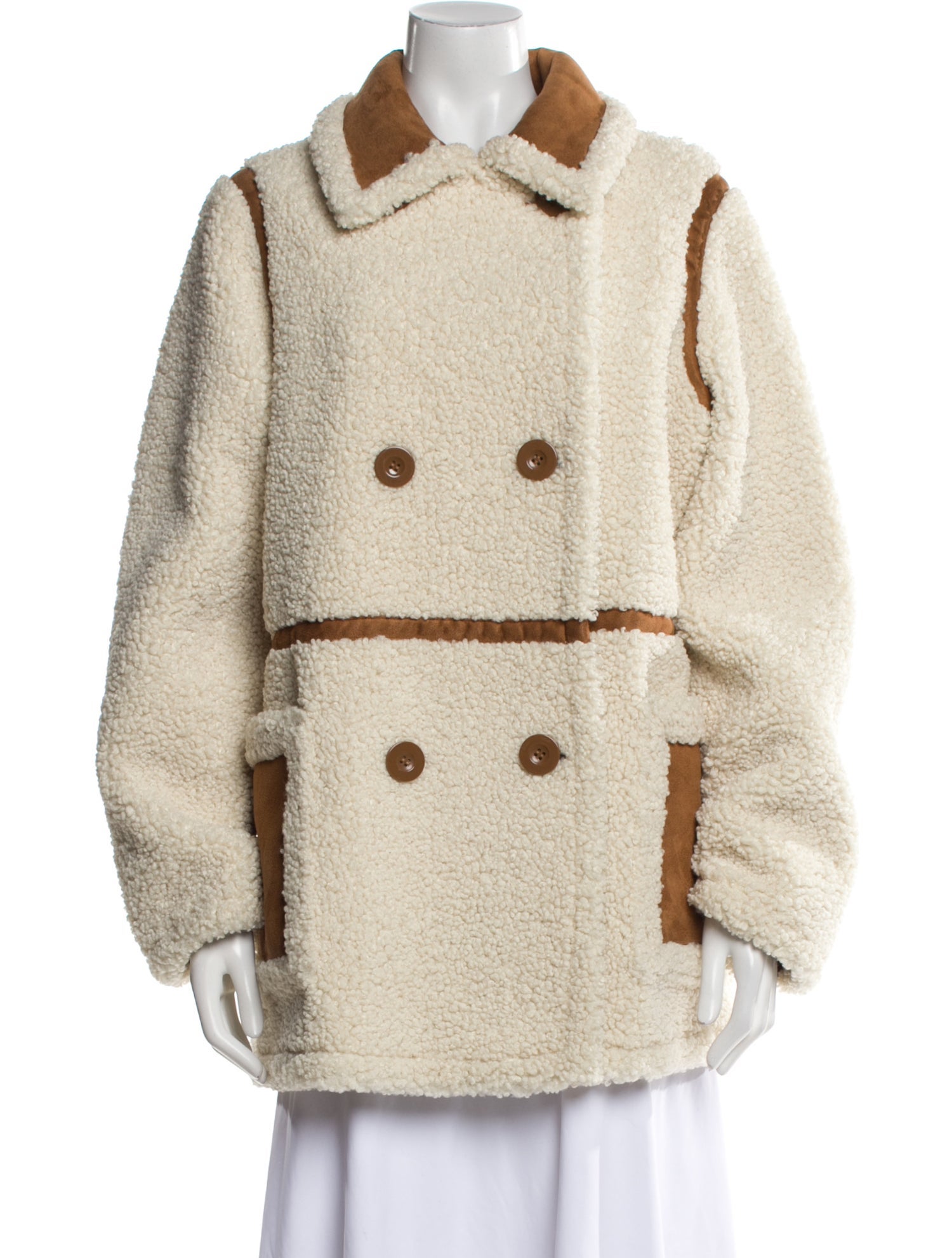 STAND STUDIO Faux Fur Faux Fur Jacket