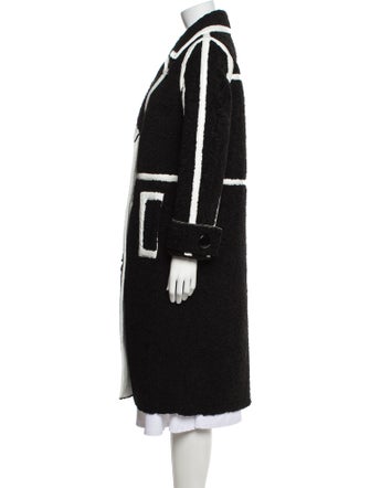 STAND STUDIO Colorblock Pattern Coat