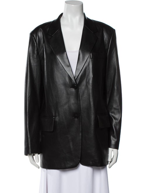 STAND STUDIO Faux Leather Blazer