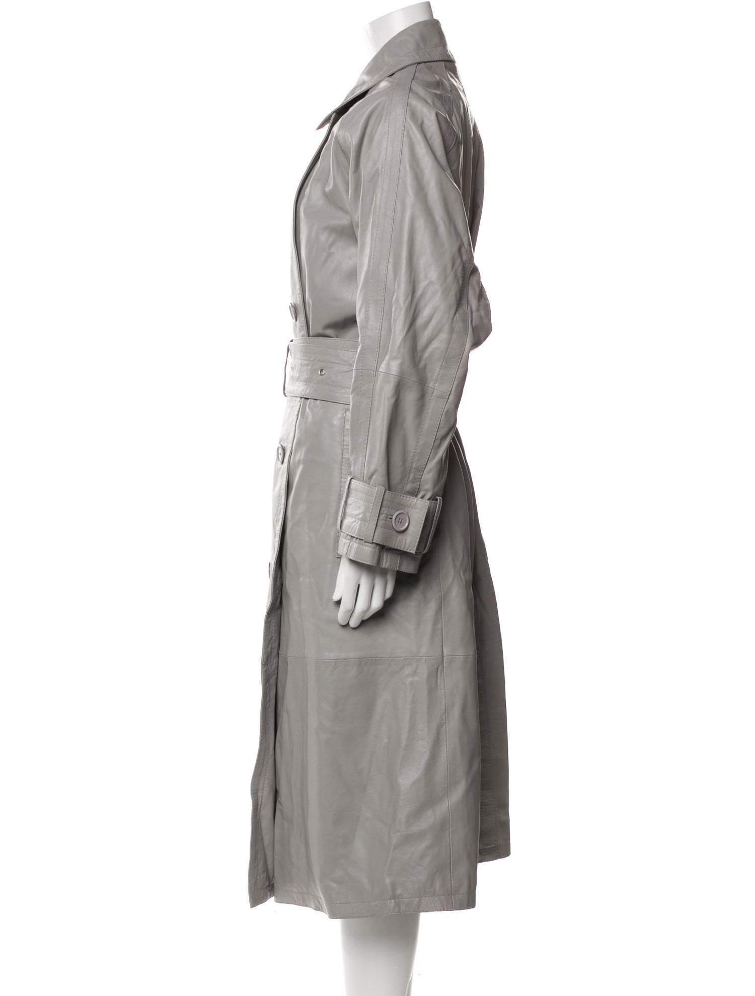 STAND STUDIO Leather Trench Coat