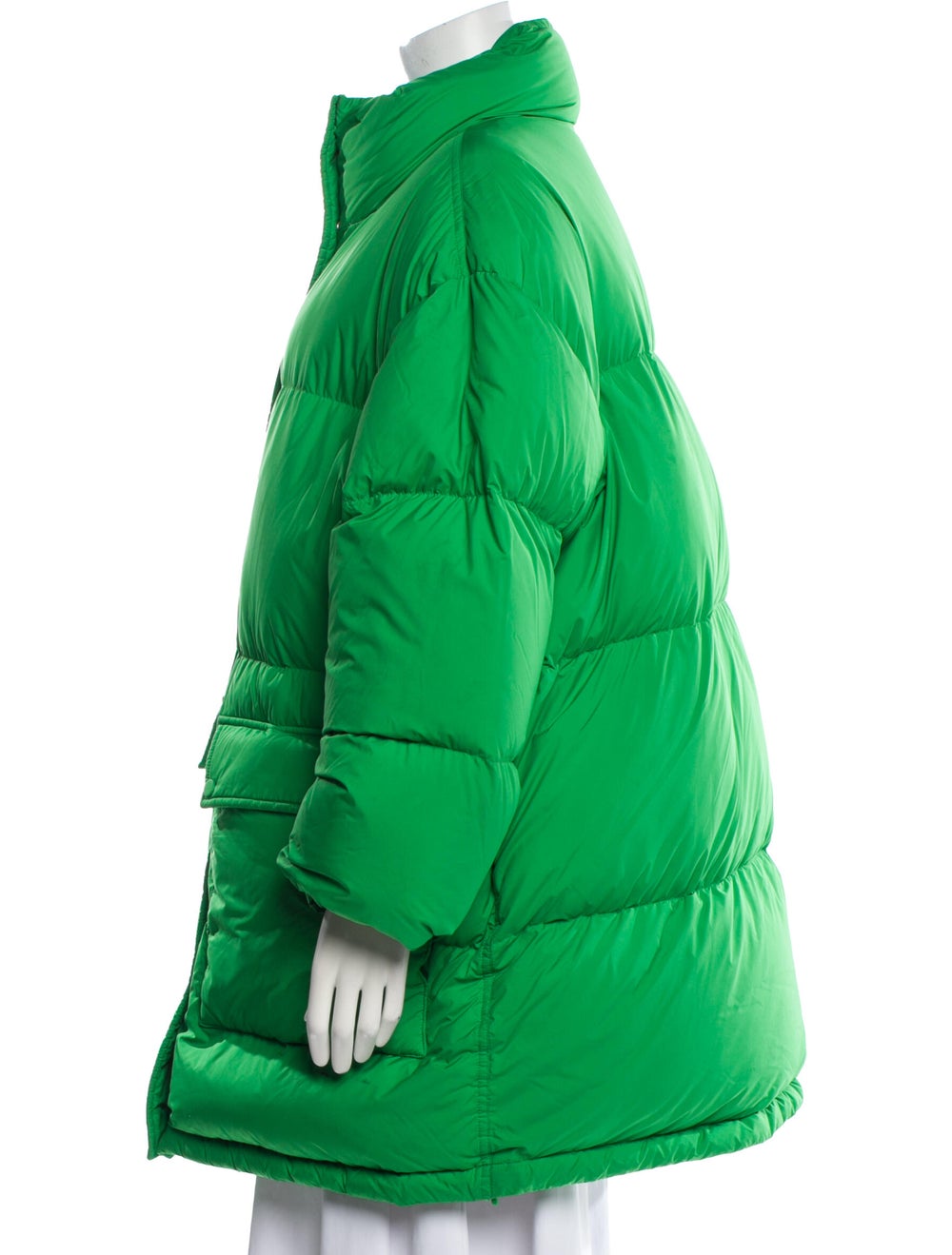 Stand Studio Jacket Green Stand Collar Patch Pock… - image 2