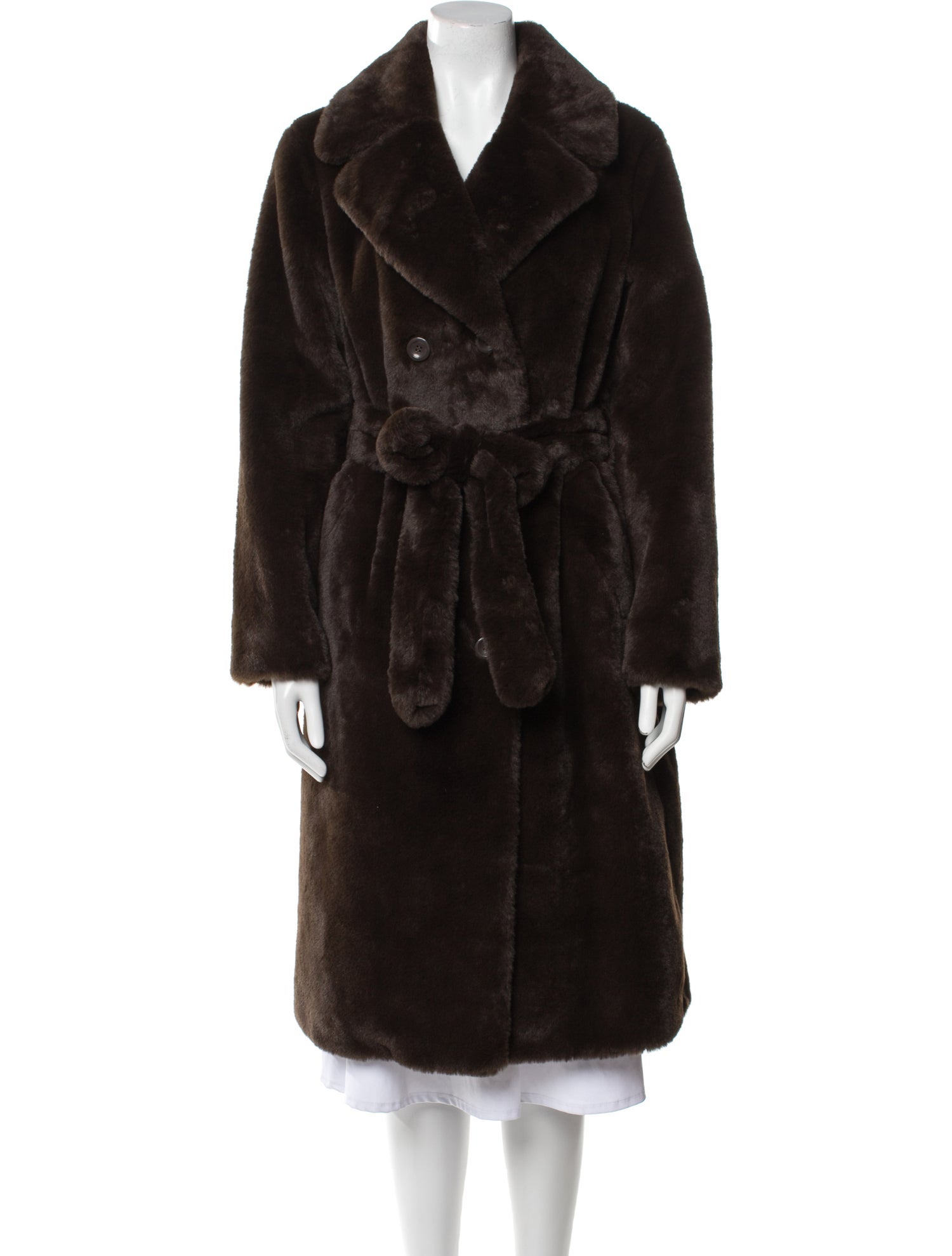 STAND STUDIO Faux Fur Faux Fur Coat w/ Tags