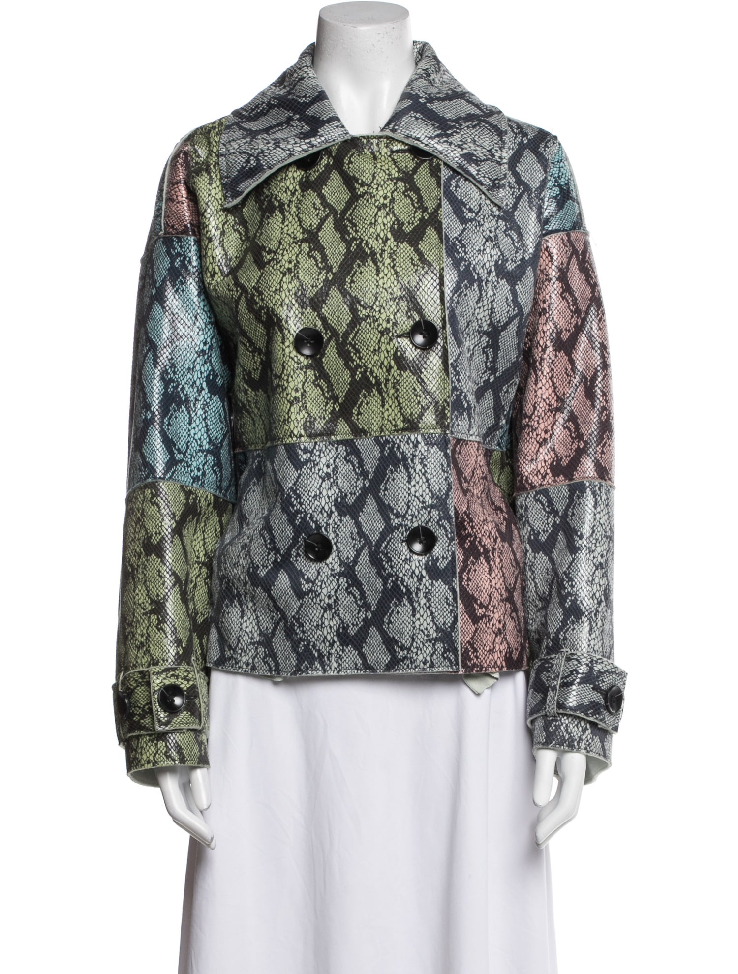 STAND STUDIO Animal Print Evening Jacket