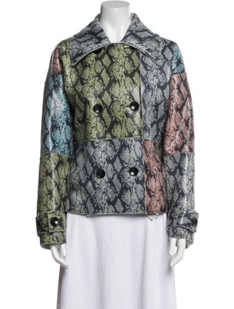 STAND STUDIO Animal Print Evening Jacket