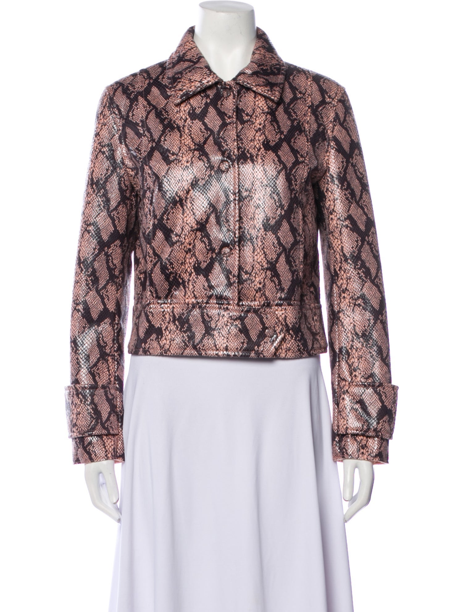 STAND STUDIO Floral Print Biker Jacket w/ Tags