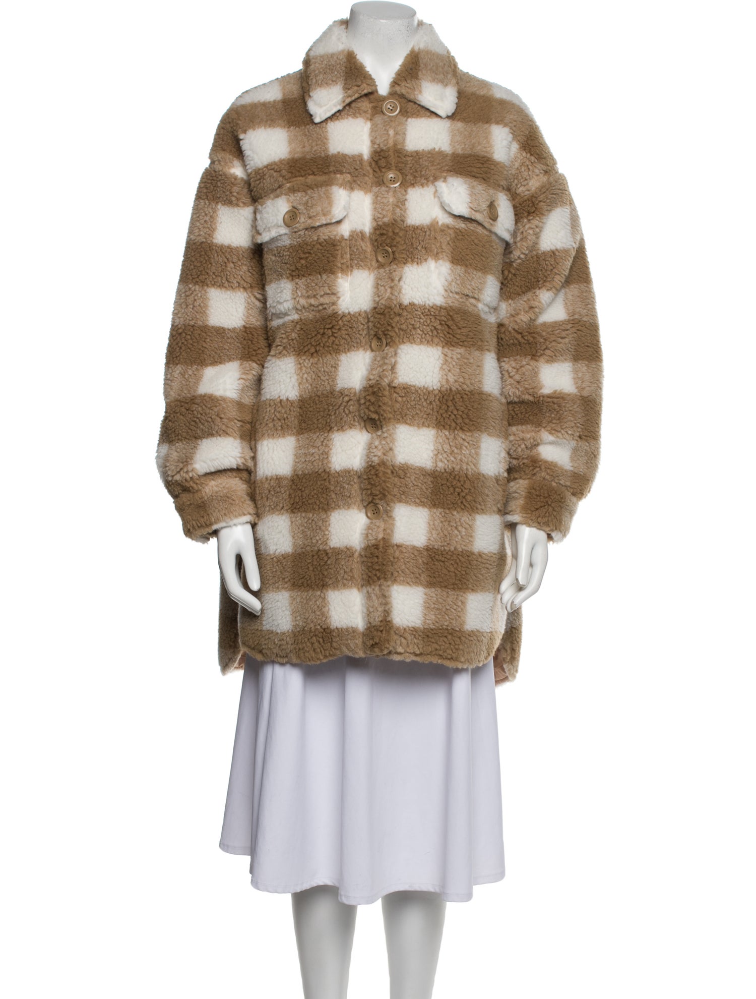 STAND STUDIO Sabi Faux Fur Coat