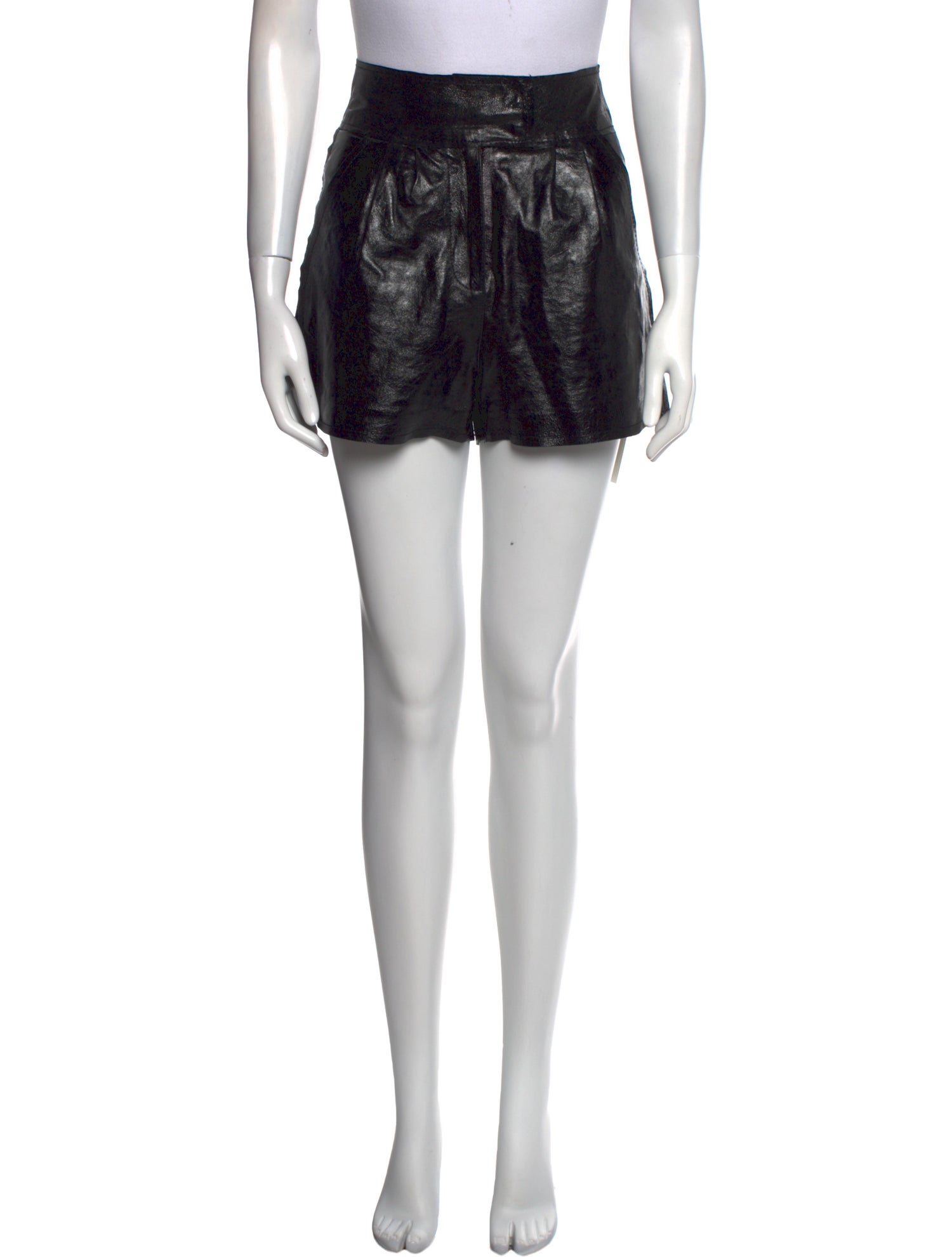 STAND STUDIO Leather Mini Shorts
