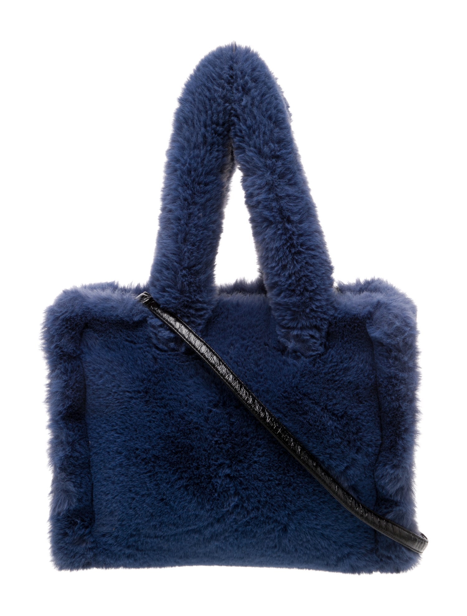 STAND STUDIO Faux Fur Top Handle Bag