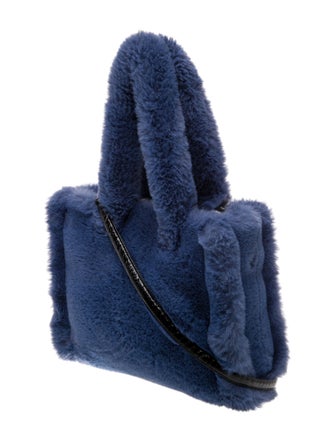 STAND STUDIO Faux Fur Top Handle Bag