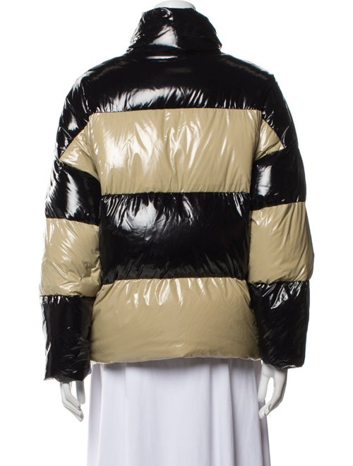 STAND STUDIO Nylon Colorblock Pattern Down Jacket