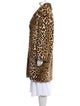 STAND STUDIO Faux Fur Animal Print Faux Fur Coat