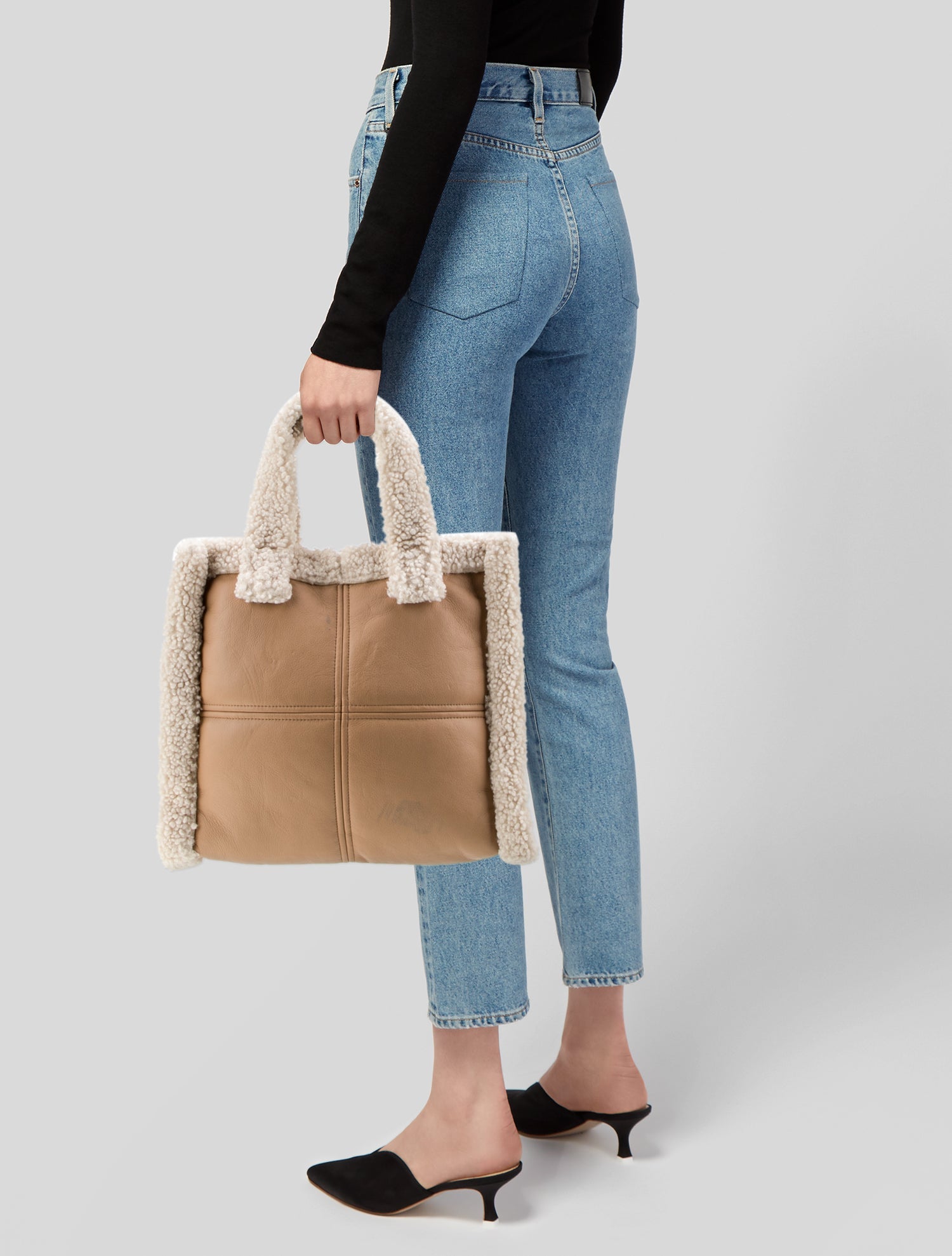STAND STUDIO Leather Top Handle Bag