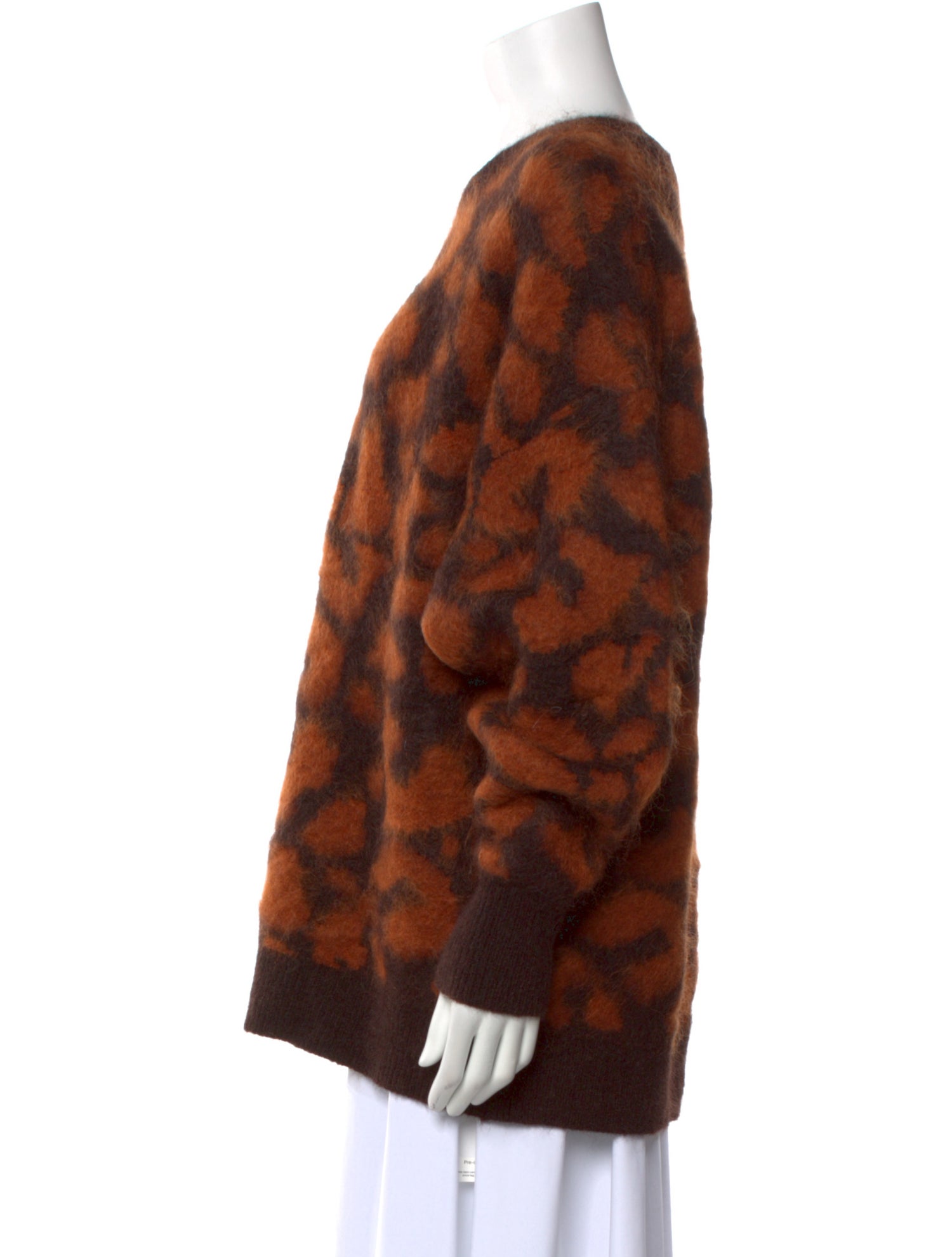 STAND STUDIO Mohair Animal Print Sweater