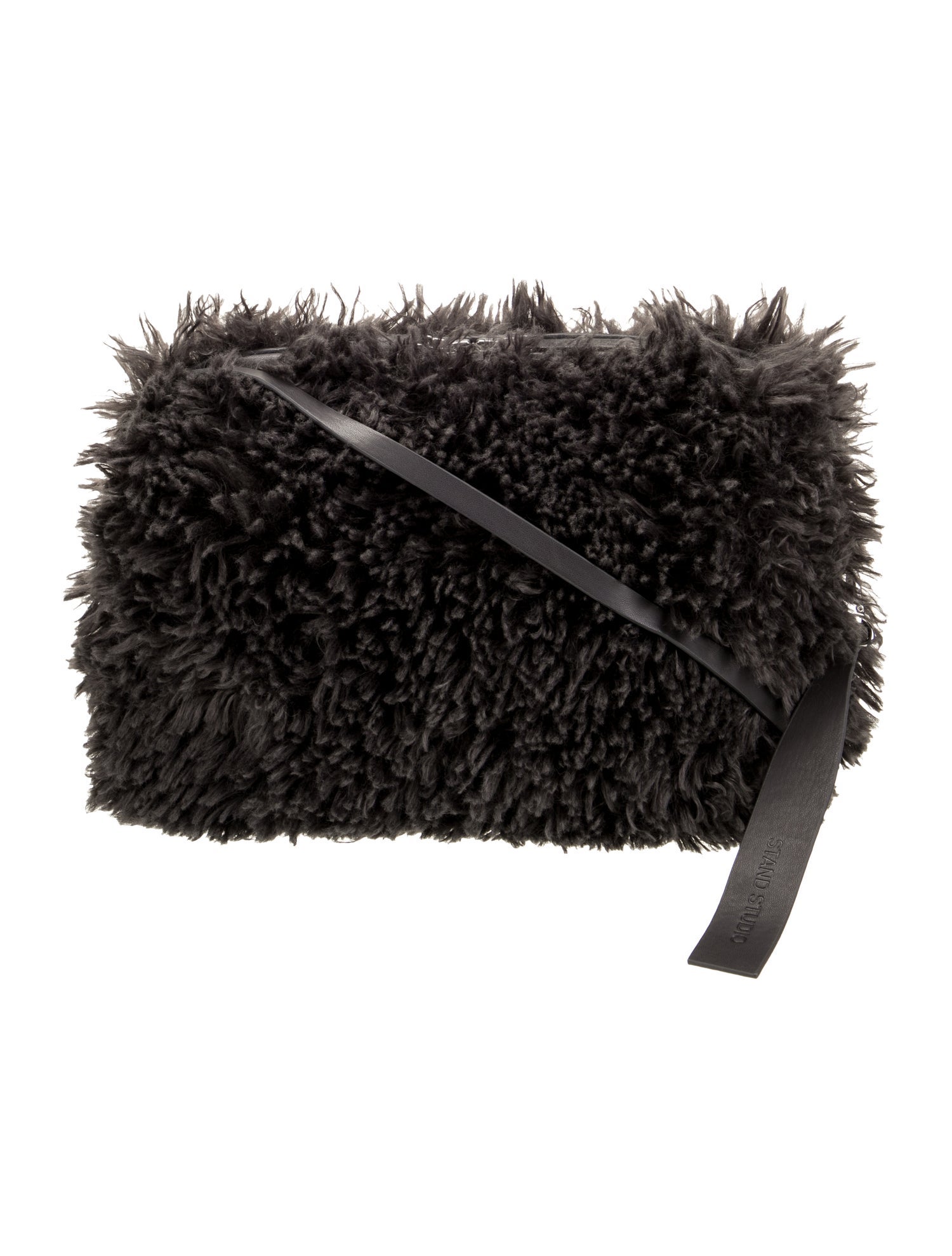 STAND STUDIO Faux Fur Shoulder Bag